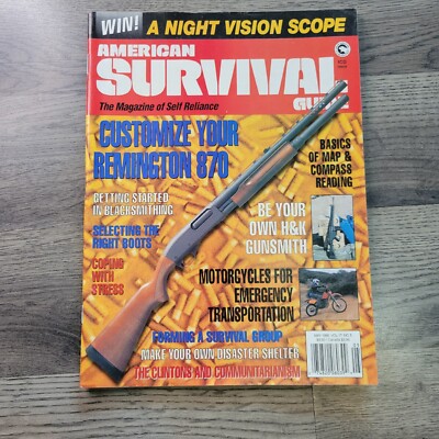 American Survival Guide Magazine May 1995 Blacksmithing Map Compass Reading