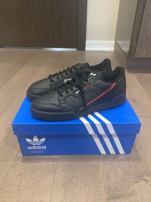 adidas originals continental 80's trainers in black b41672