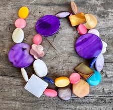 Assorted Mother of Pearl Shell Beads MOP Strand EBAYMOPMIX29B