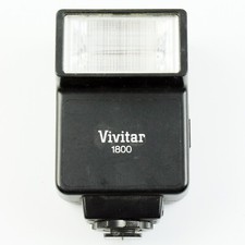 Vivitar 1800 Basic Hot Shoe Flash - Tested and Working
