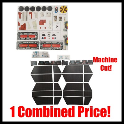 Vintage Star Wars Falcon & Vader Tie Replacement Stickers Peel Stick Machine Cut