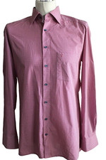 Marvelis Modern Fit Langarm Hemd KW 40 Rot-Weiß