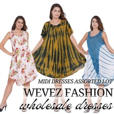 Women's wholesale clothing dresses 10pcs umbrella Maxi Dress Beach Wear