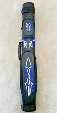 2x2 McDermott Hard Pool Cue Case, Blue Tribal, Oval, 75-0935