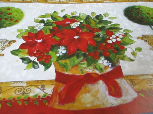 6 manteles individuales de pascua y bayas - 17,75" x 11,75" de plástico rígido duradero - Imagen 3 de 6