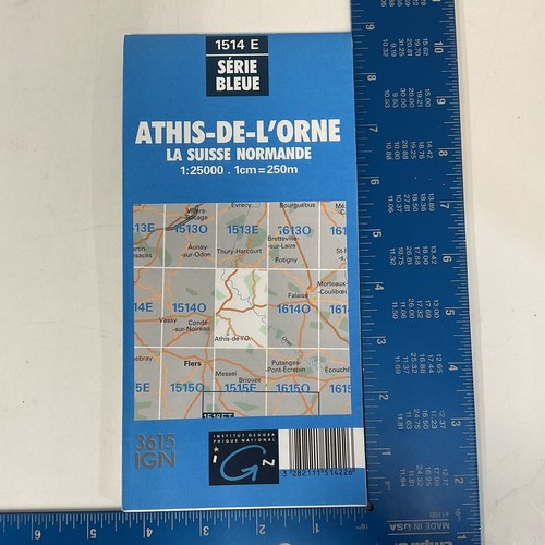 Athis-De-L’orne La Suisse Normande 1514 E Serie Bleue IGN Travel Road Map - Picture 2 of 20