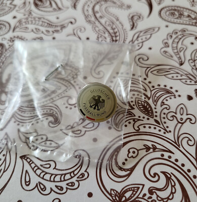 4xMetall Pin DFB Logo Deutschland Germany Europameisterschaft! Plus DFB Sticker!