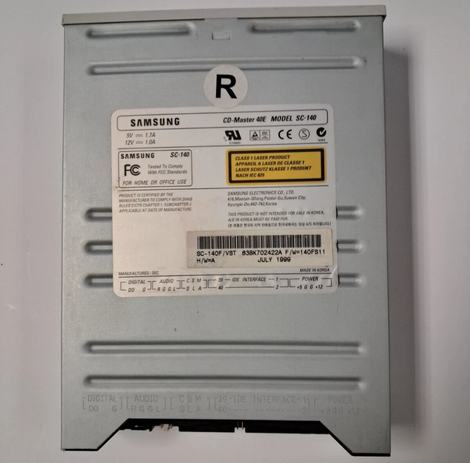 CD-ROM CD-Master 40E Samsung SC-140 40x IDE - Immagine 2 di 4