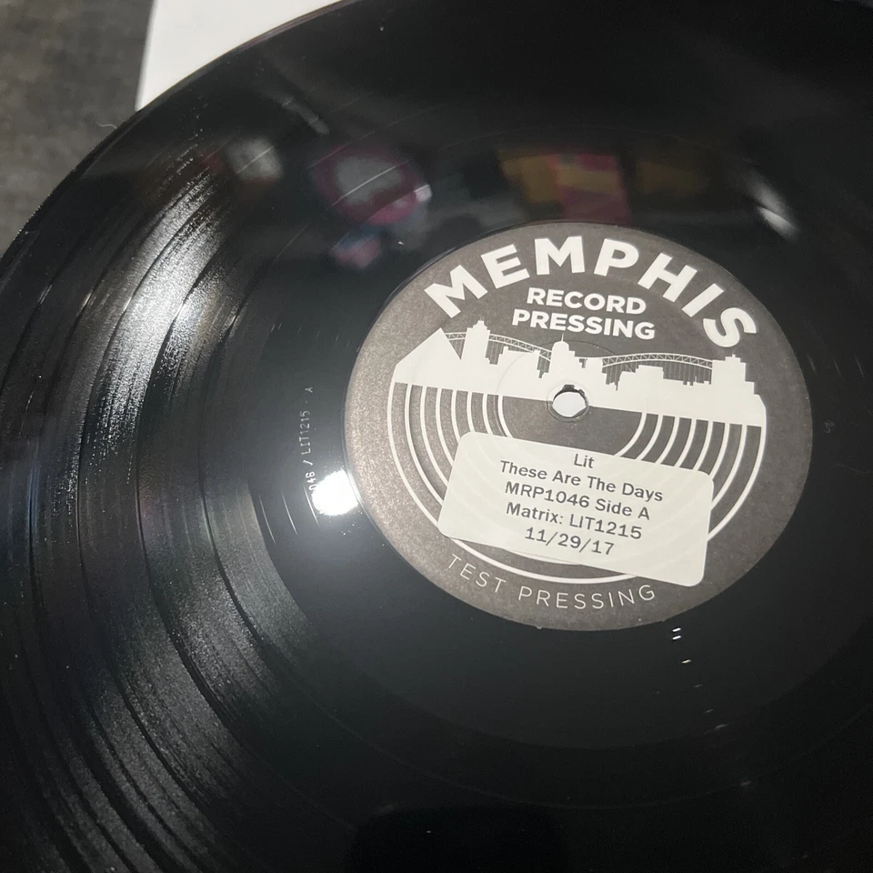 Lit THESE ARE THE DAYS Rare Vinyl Record Album TEST PRESSING LP Signed By Band - Image 4 of 4