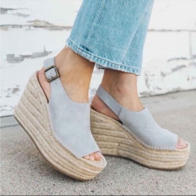 NIB Anthropologie x Soludos Seville Platform Espadrille Sandals