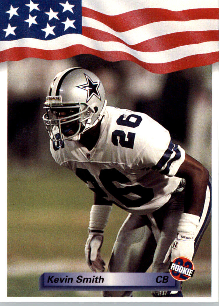 1992 All World Football #47 Kevin Smith RC - Dallas Cowboys