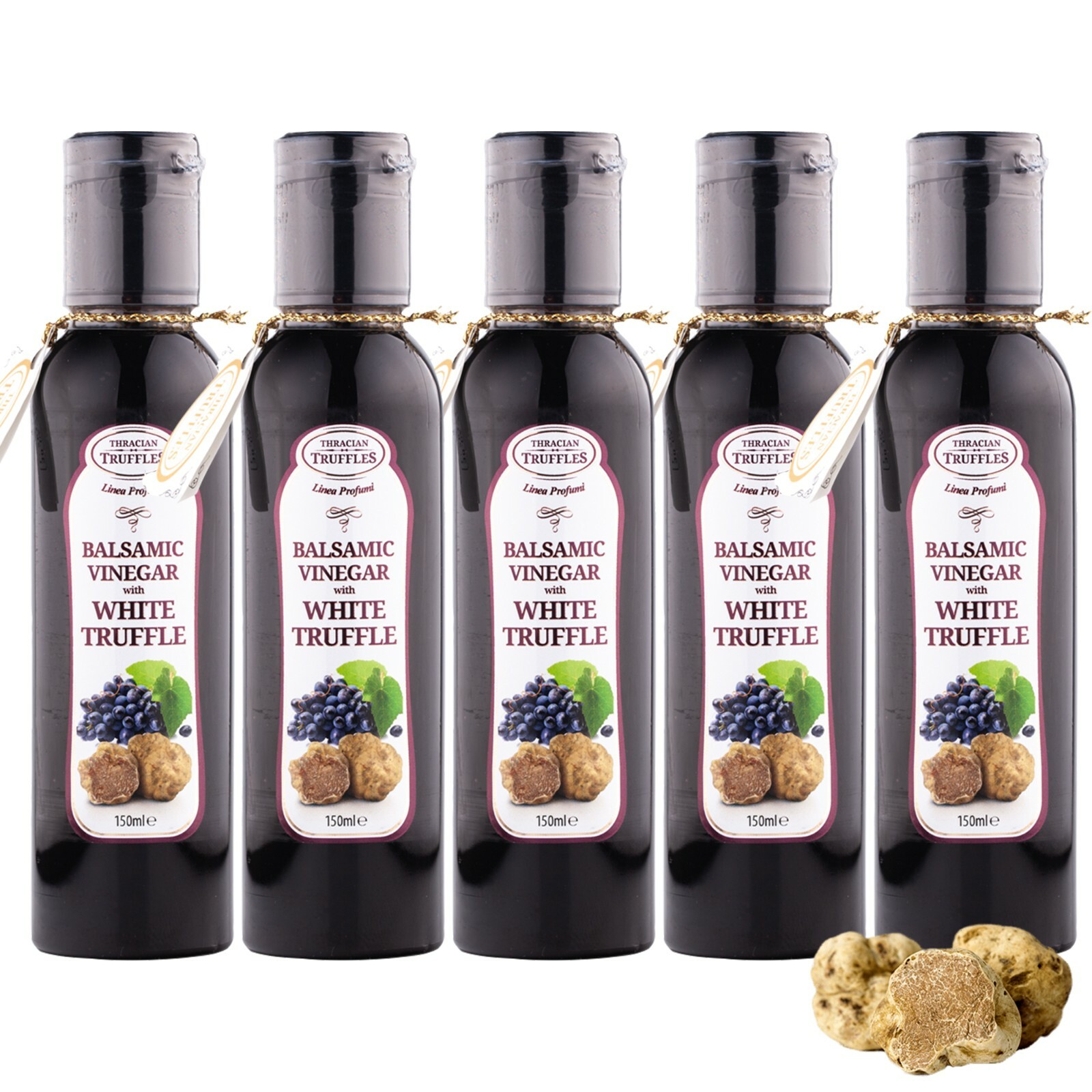 Vinagre balsámico con trufa blanca aderezo para ensalada condimento para servir 5 x 150ml