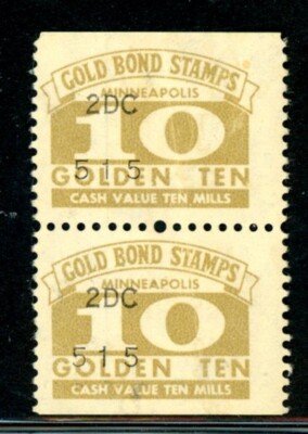 US Cinderella - Gold Bond Stamps - MH - Pair (10-C223) | eBay