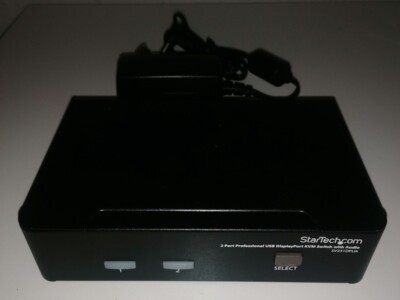 StarTech KVM-Switch DisplayPort Audio 2-Port + KVM Kabel