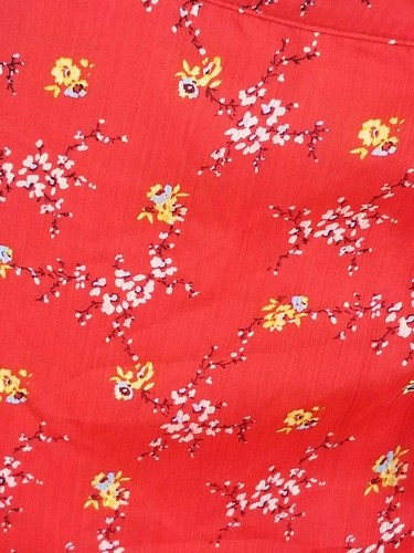 Vince Camuto Vivid Charm Bright Ladybug Printed Wrap Skirt - Picture 12 of 12