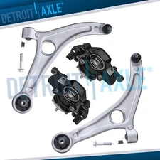 Front Steering Knuckles Lower Control Arms w/Ball Joints for 2011 Hyundai Sonata