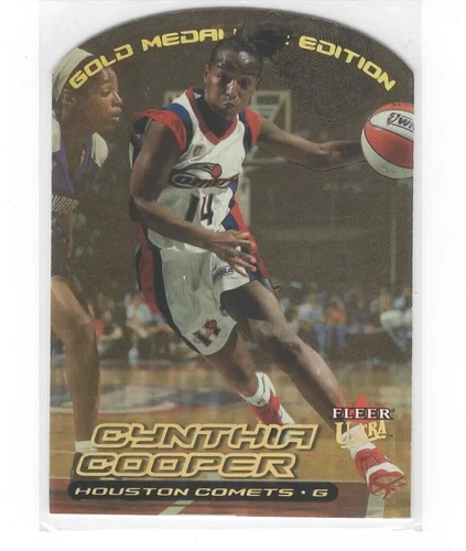 WNBA 2000 ULTRA CYNTHIA COOPER #1G GOLD MEDALLION