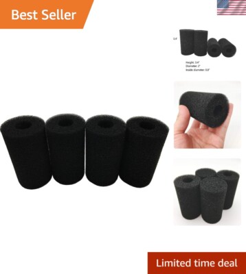 4 Pre-Filter Sponge Rolls for Fish Tanks - Improve Water Quality & Safety