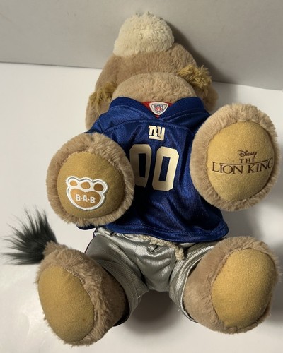 Build a Bear Workshop 2017 NFL Football W Giants Outfit 13” Lion King Plush! - Picture 5 of 7