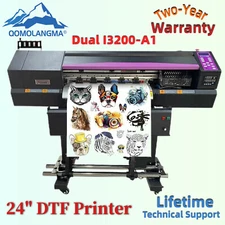 24in Heat Transfer DTF Printer With Dual I3200-A1 Printhead Software Maintop 6.1