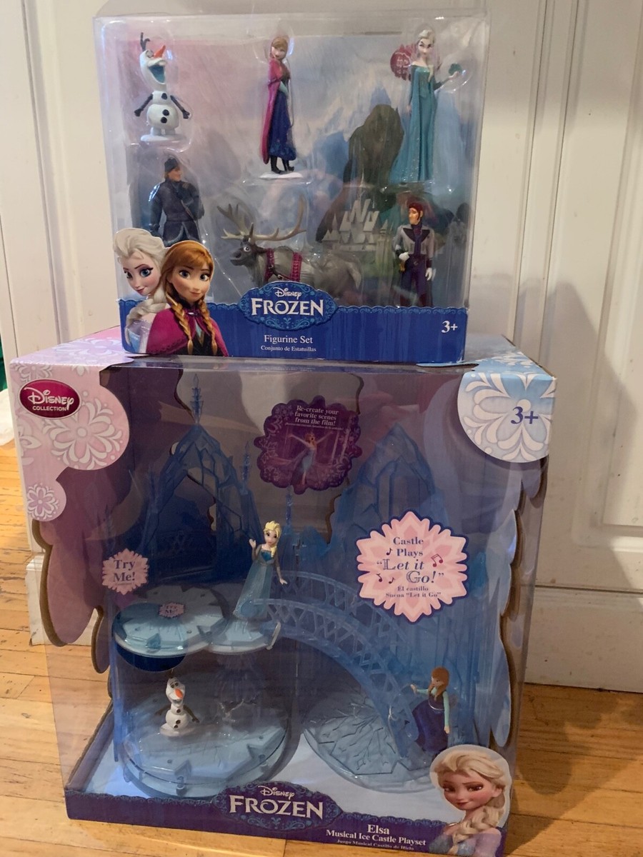 Disney Frozen singing Ice castle of Elsa Plays Let It Go Anna Olaf