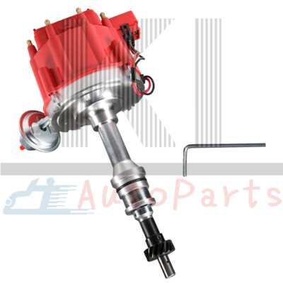 Red HEI Distributor W/Module For 351C, 351M Cleveland, 400, 429, and 460 Fords
