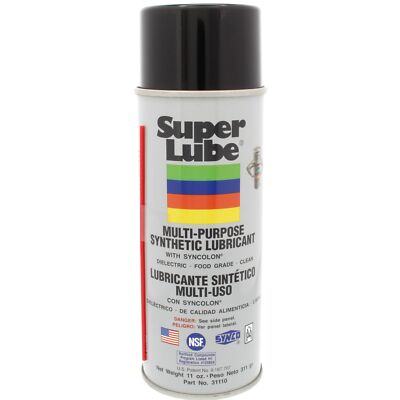 Super Lube Multi Purpose Synthetic Lubricant Food Grade Aerosol 11 Oz