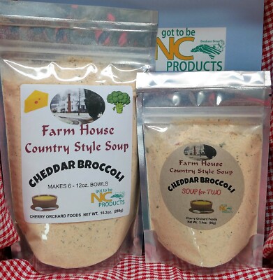 Cheddar Broccoli Soup Mix, Family size or Soup for Two size