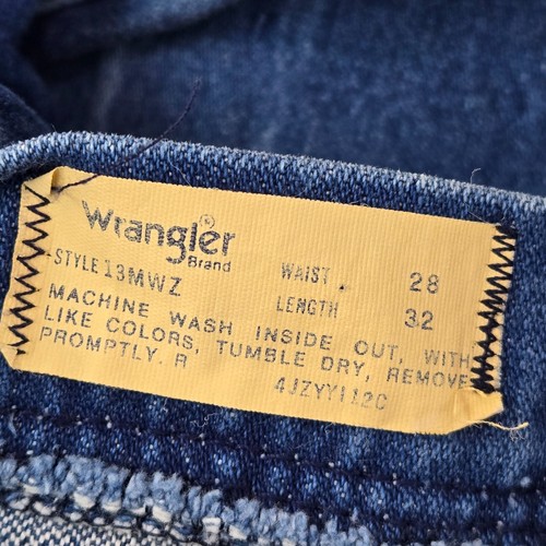 VINTAGE Wrangler Jeans 28 Blue Denim Cowboy Cut 13MWZ - Picture 3 of 12
