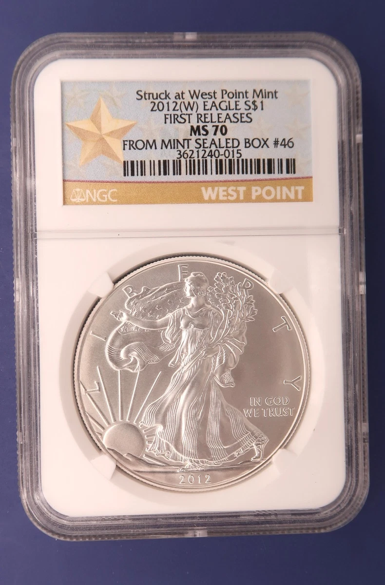 American Eagle MS 70 Graded 2012 Silver Bullion Coins for sale | eBay
