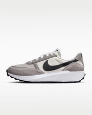Nike Waffle Debut Flat Pewter Black White Running Sneakers FJ4195-003 Mens Sizes