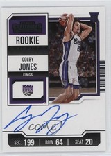 2023-24 Panini Contenders Rookie Ticket Colby Jones #119 Auto a8r