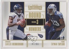 2017 Contenders Round Numbers Gold 47/99 Carlos Henderson Taywan Taylor 11pj