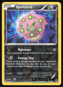 Spiritomb - 62/114 - Rare Reverse Holo - Steam Siege - Pokemon Card
