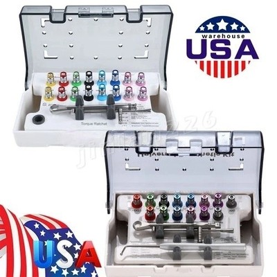 Dental Universal Implant Prosthetic Kit Torque Wrench Screw Drivers Remover