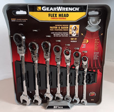 Gearwrench 7 Piece Metric Ratcheting Flex-head Wrench Set 35591 Nos