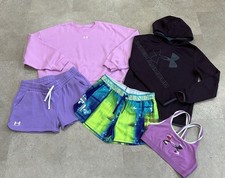 Girls UNDER ARMOUR Athletic Shorts..Sweatshirts  Sports Bra Lot, sz XL