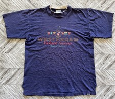 VTG Cruise T-Shirt Mens Large Made In USA Holland America Blue Ocean Y2K Limited