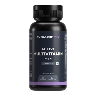 Nutrabay Pro Active Multivitamin for Men 60 Veg Caps