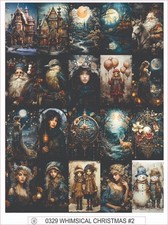 WHIMSICAL CHRISTMAS 2 - COMPLETE SHEET OF 20 STICKERS