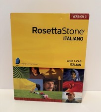 Rosetta Stone, Italian, Level 1-3, Version 3, WIN/MAC CD-ROM, Personal Edition