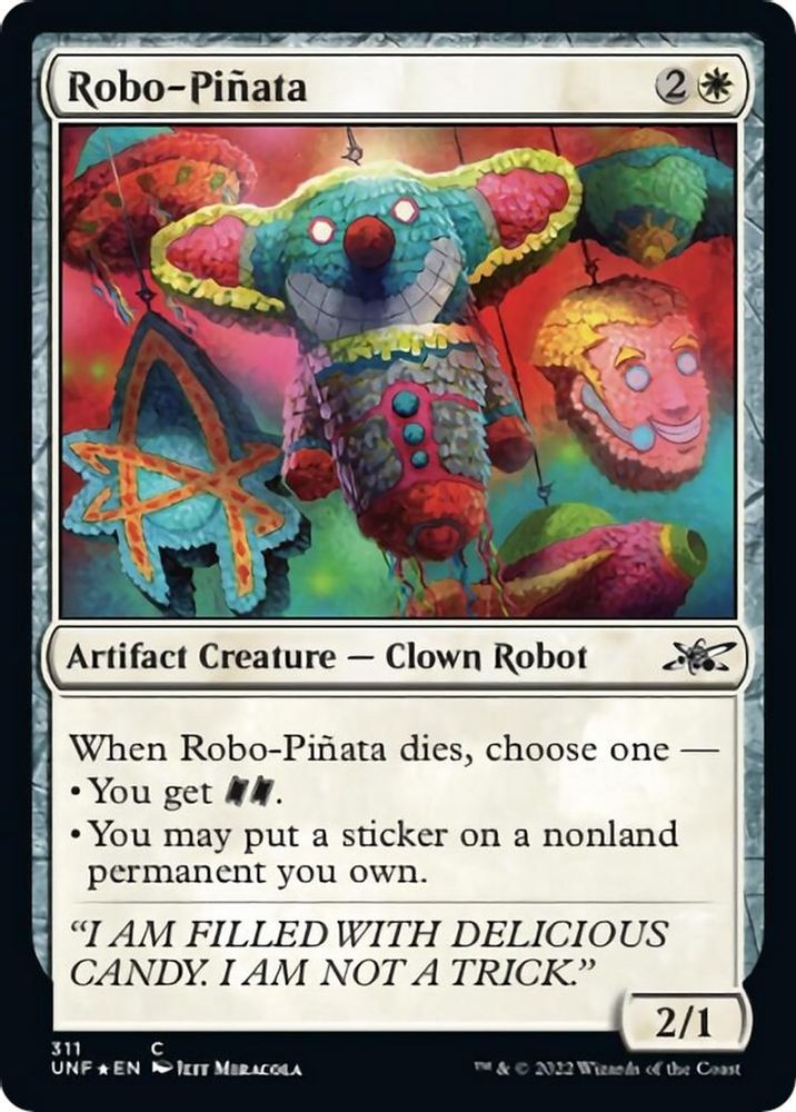 2022 Magic: The Gathering: Unfinity - Robo Pinata (#25, Foil, C, Lightly Played)