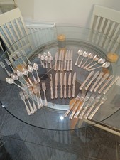 James Dixon & Sons Sheffield England 44pc Stainless Steel Cutlery Set Silver