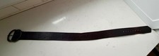 Vintage Brown Boho Embossed Thick Belt with Large Buckle - Hippy - 70's