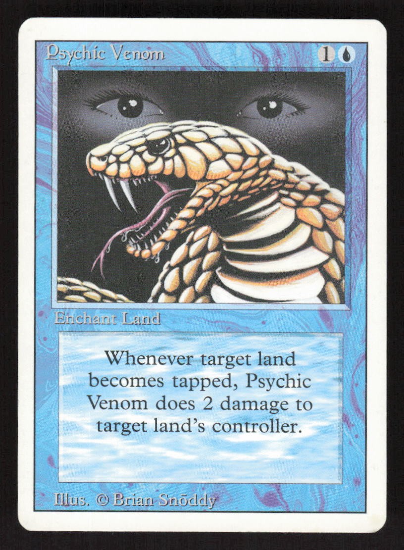 1994 Psychic Venom Revised Edition MTG