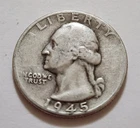 1945‑D Washington Quarter • Good Details • Light Circulation • X48