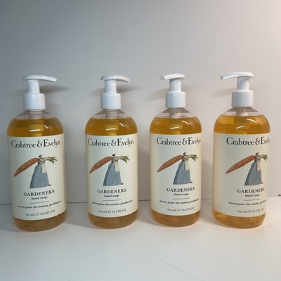 Crabtree & Evelyn Gardeners Hand Soap Wash 16.9 oz. (4 PACK)