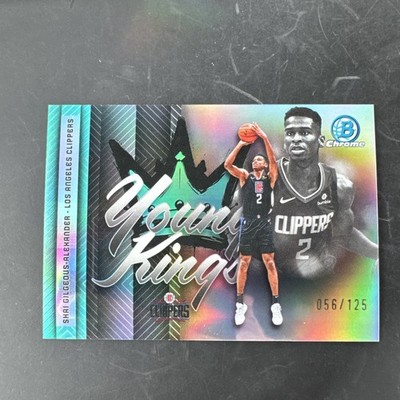 2025-26 Bowman Chrome Shai Gilgeous Alexander Young Kings Aqua Refractor #/125