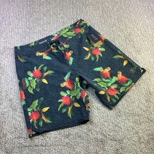 Roark The Passage La Selva Hemp Blend Boardshorts Mens Size 30 Navy Floral NWT
