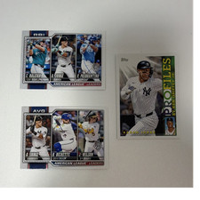 Topps American League Leaders & Profiles 2023 Aaron Judge Card Lot 3 Yankees